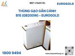 Thùng gạo gắn cánh B15 (GB200W) – Eurogold - Nhựa - Inox